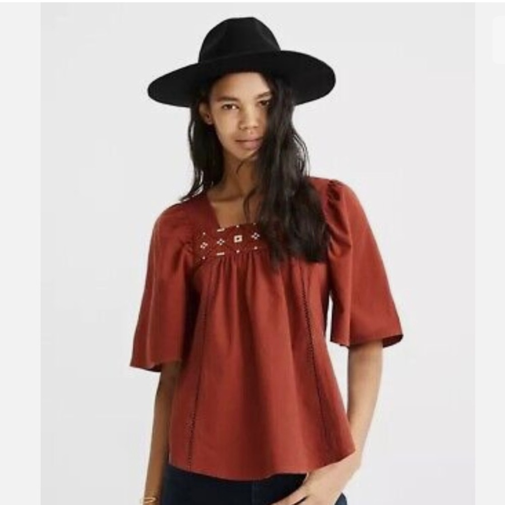 Madewell Cross-Stitch Top